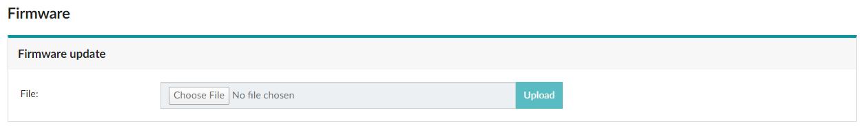 Execution of a firmware update Execution of a firmware update