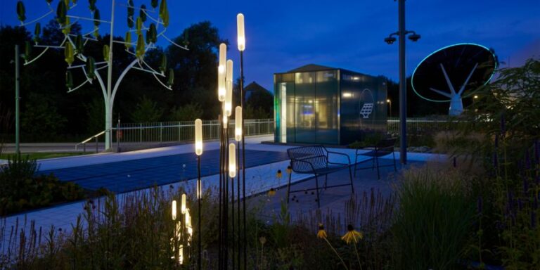 Königlicher AES Park bei Nacht